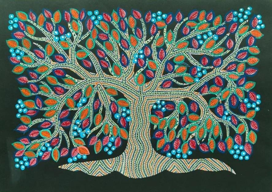 Buy The Immortal Tree of Life in Bhil Painting by Geeta Bariya