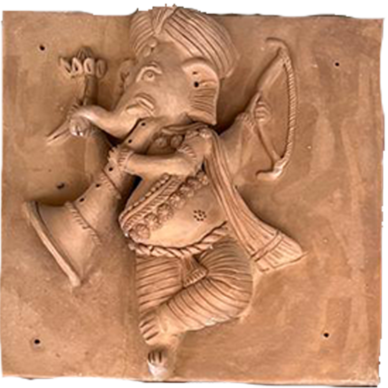 Buy The Musical Ganesha In Terracotta By Dinesh Molela