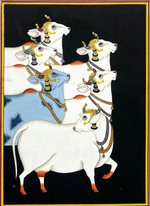 Buy The Mystic of Gopashtami Pichwai painting by Dinesh Soni