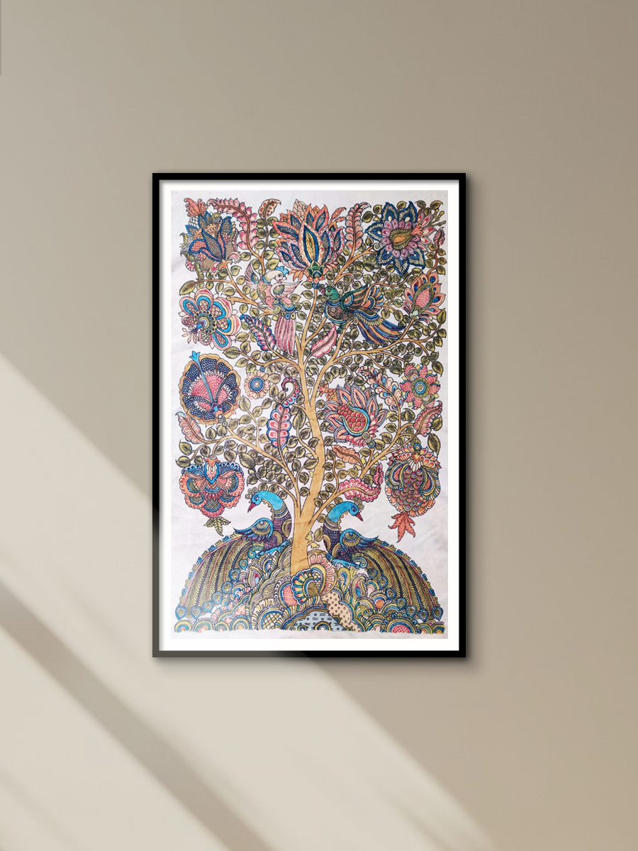 Shop The Peacoks on the Tree: Kalamkari by Harinath N