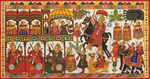 buy The Procession, Phad Painting by Kalyan Joshi