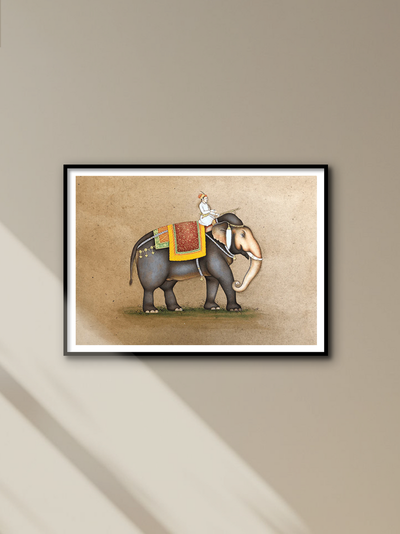 Shop The Royal Elephant in Miniature Painting by Mohan Prajapati