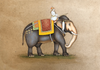 Buy The Royal Elephant in Miniature Painting by Mohan Prajapati