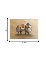 The Royal Elephant in Miniature Painting for sale