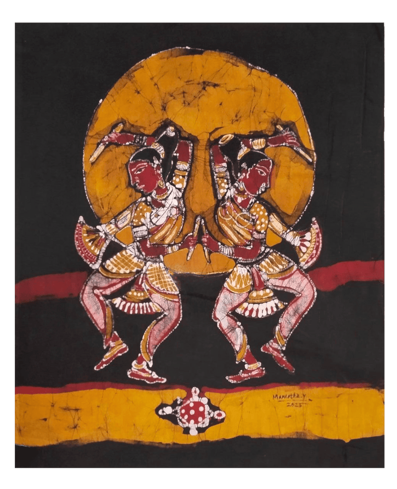 Buy Kolatam Dance Batik Painting Online 