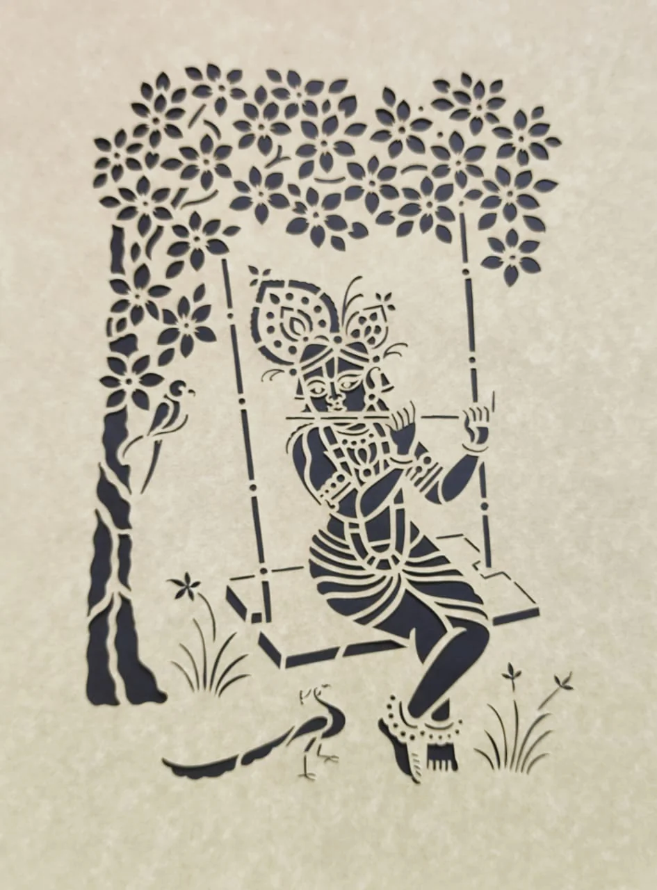 Buy The Swing of Bliss: The Swing of Bliss Sanjhi Tapestry