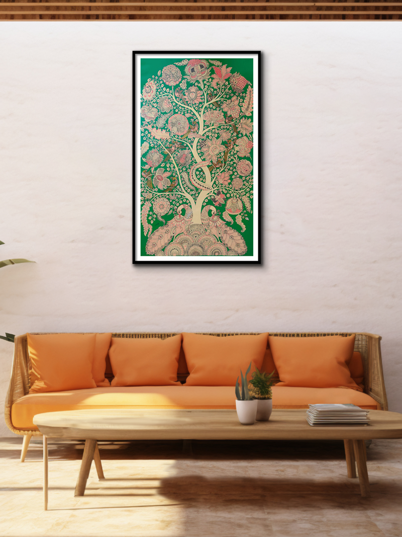 The Tree: Kalamkari by Harniath N