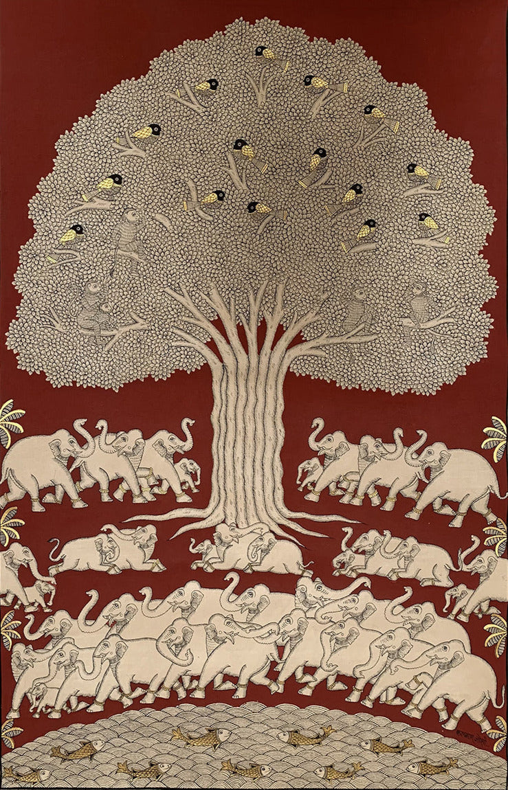  Serenade of Elephants, Monkeys, and Birds by Kalyan Joshi