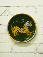 Shop Tiger in Blue Pottery Plates by Shilp Guru Gopal Saini