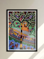 Train journey portraying forest scenes: Madhubani by Vibhuti Nath