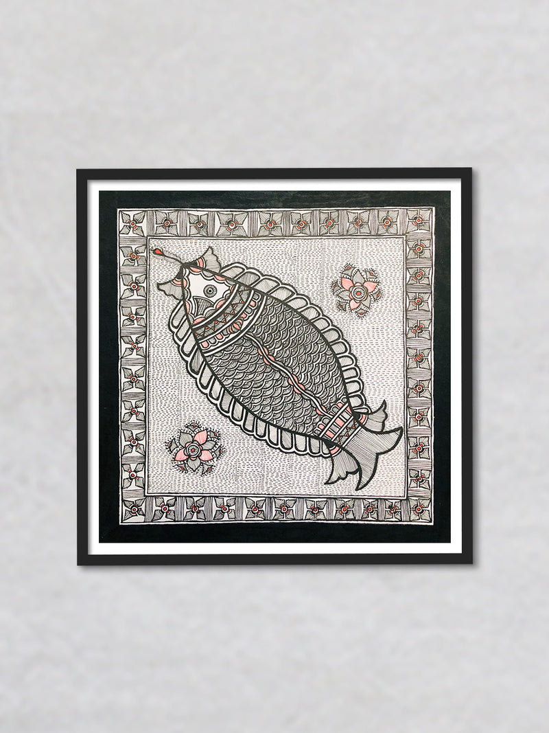 Tranquility - A Solitude of Madhubani, Madhubani Painting by Ambika Devi