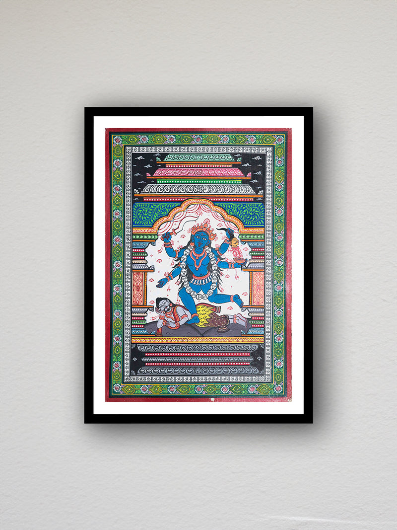 Transcendence Unleashed: A Vibrant Ode to Maa Kali's Fierce Majesty in shop purchase now .