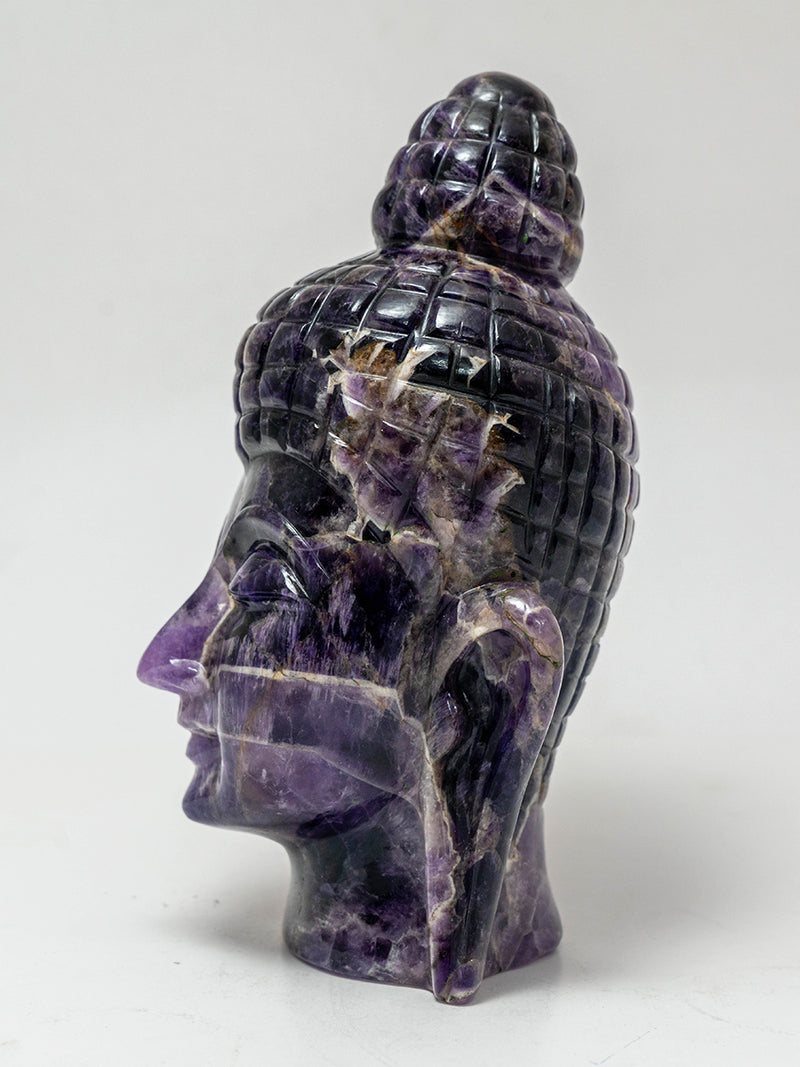 The Ethereal Amethyst Buddha's Divine Aura by Prithvi Kumawat