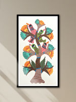 Shop Tree Adorned with birds In Gond by Kailash Pradhan