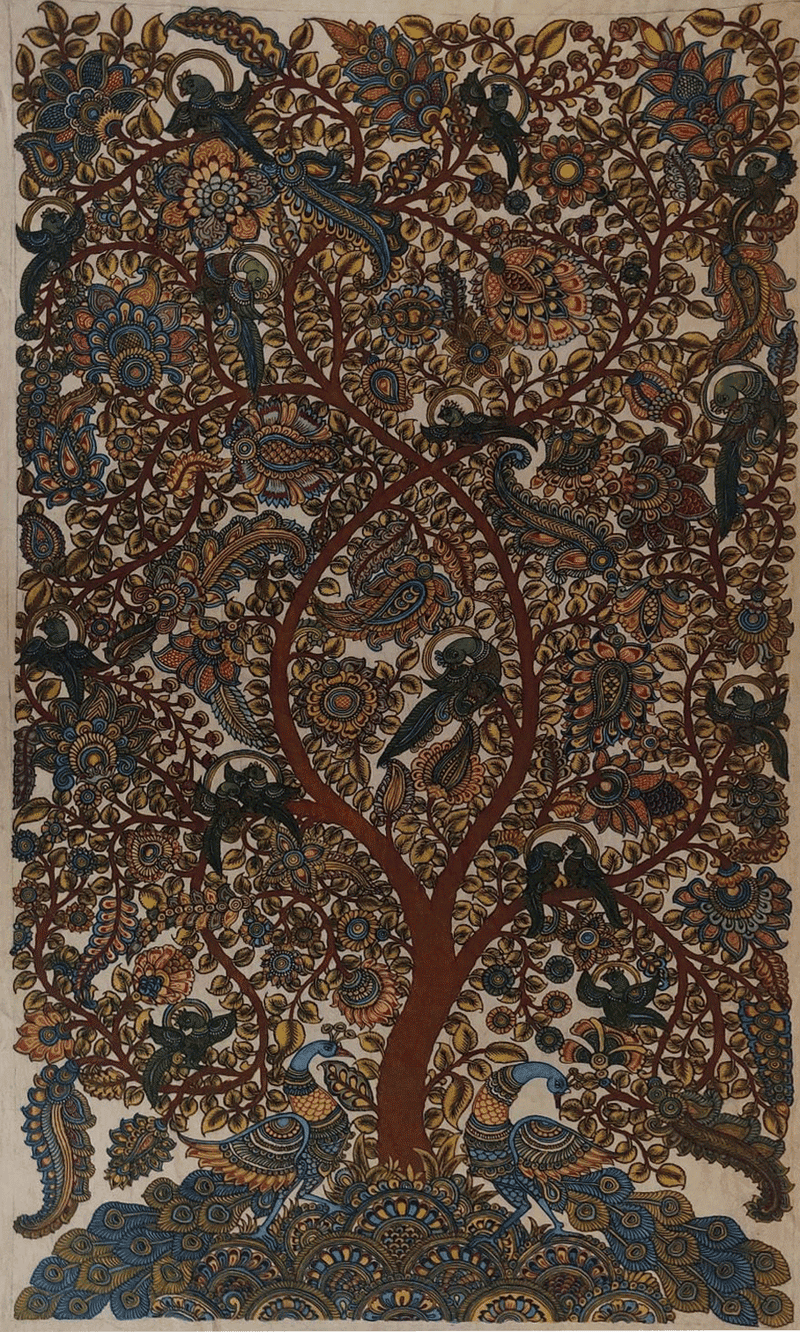 Buy Tree Of Life In Kalamkari By Harinath N