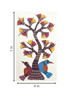 Tree and 2 Birds In Gond for sale