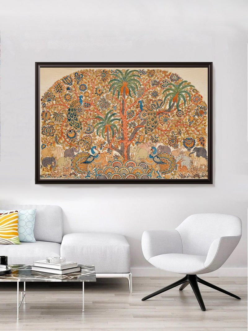 Tree of Life : Kalamkari painting by Harinath.N-Paintings by Master Artists