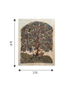 Tree of Life: Coy peacocks Kalamkari Painting by Harinath.N