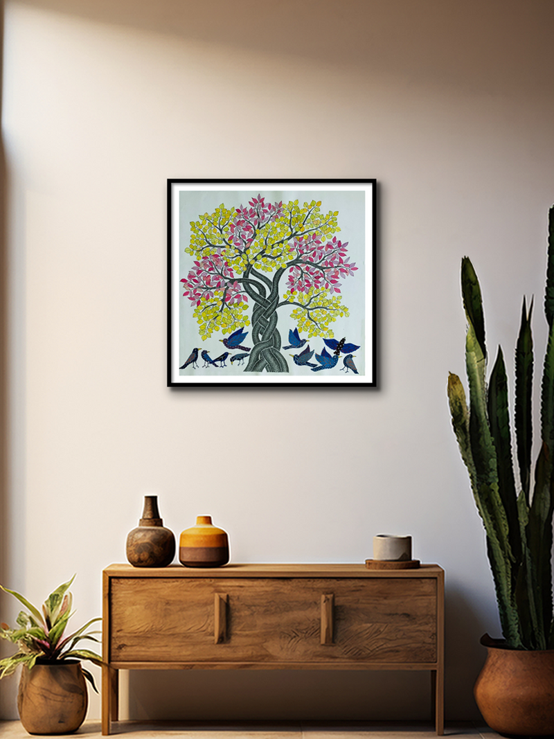 Tree of Life: Gond Painting by Venkat Shyam