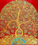 Tree of Life: Kalamkari painting by Harinath.N