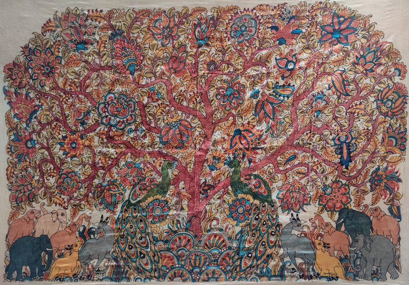 Buy Tree of Life: Kalamkari painting by Harinath.N