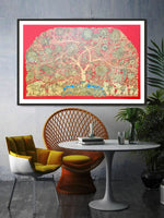 Buy Tree of Life: Kalamkari painting by Harinath.N online