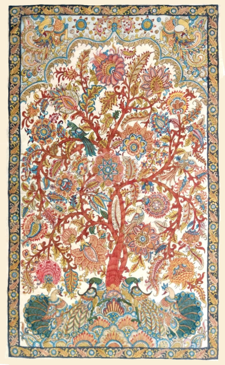 Buy Tree of Life: Kalamkari painting by Harinath.N-Paintings 