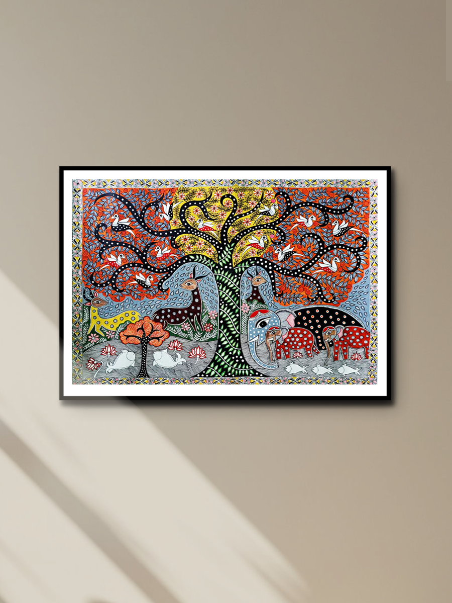 Tree of Life - Handmade Artwork, Indian Traditional Art - Home store Decor( without Frame )