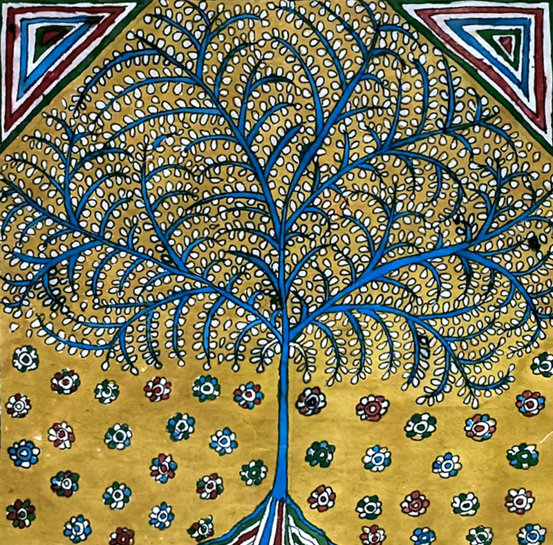 Buy Tree of Life: Mata Ni Pachedi Painting by Dilip Chittara