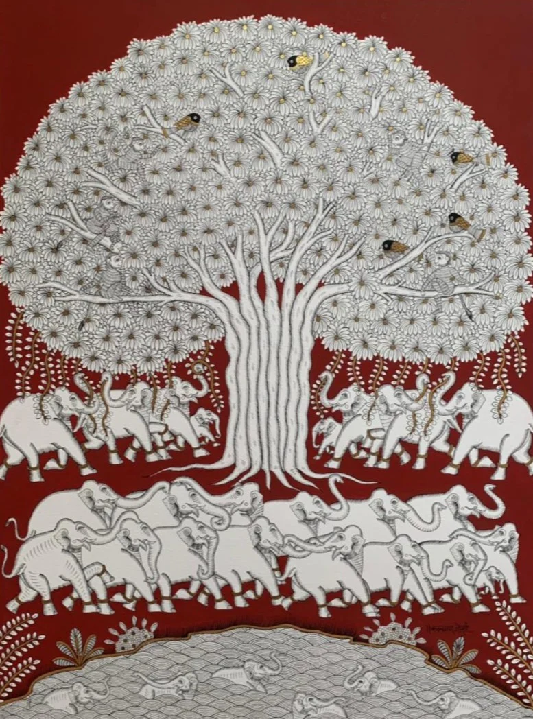 Buy Tree of Life, Phad Painting by Kalyan Joshi