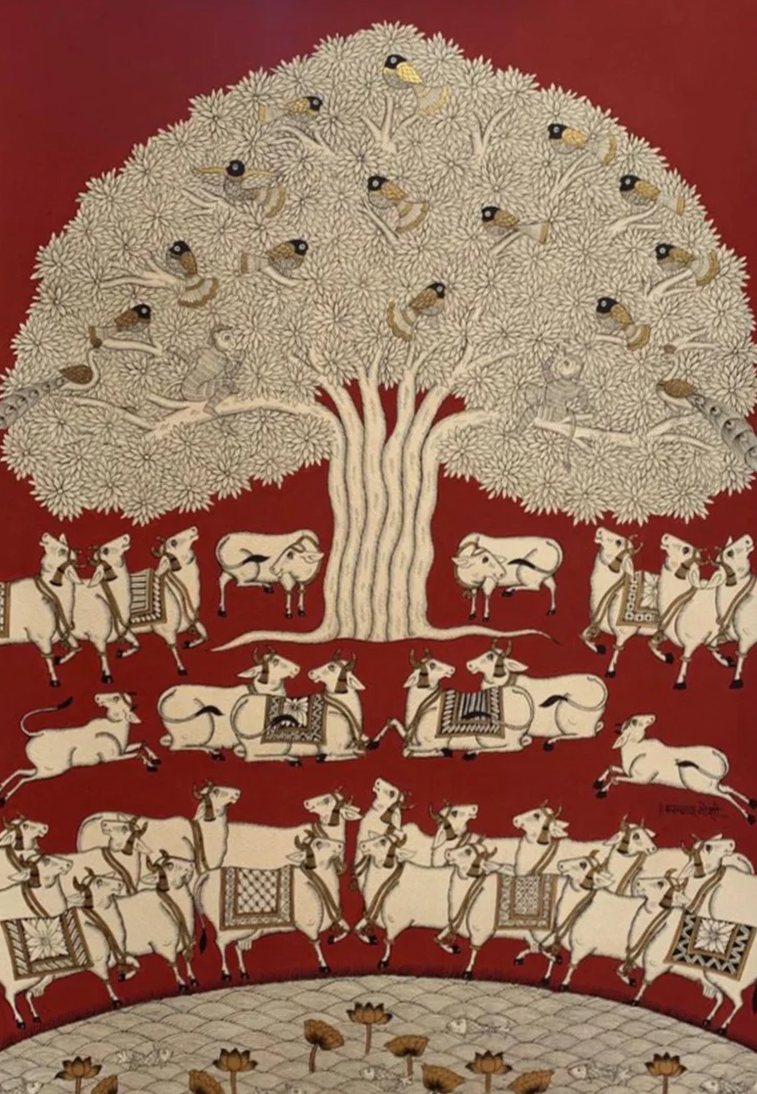 Buy Tree of Life, Phad Painting by Kalyan Joshi