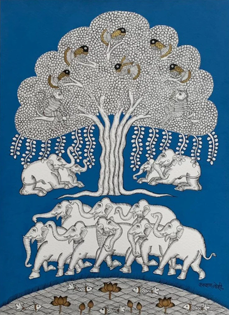 Buy Tree of Life, Phad Painting by Kalyan Joshi