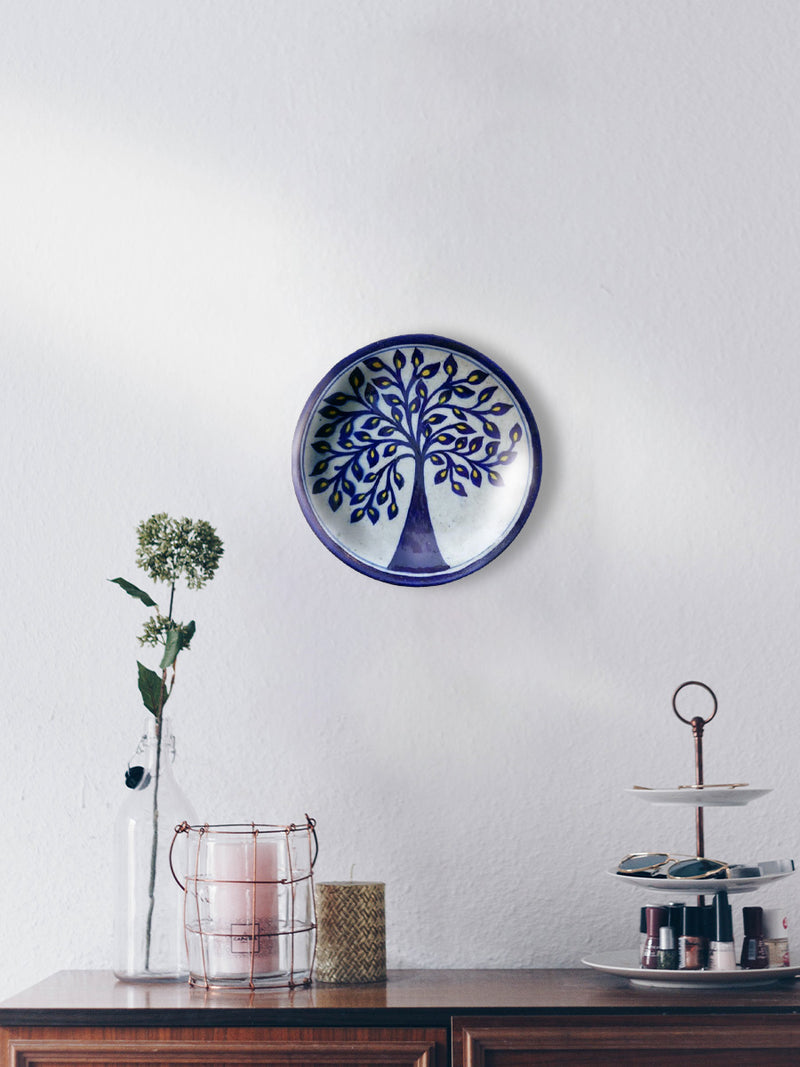 Jaipur Blue Pottery / Rajasthani Blue Pottery / Blue Pottery Plate