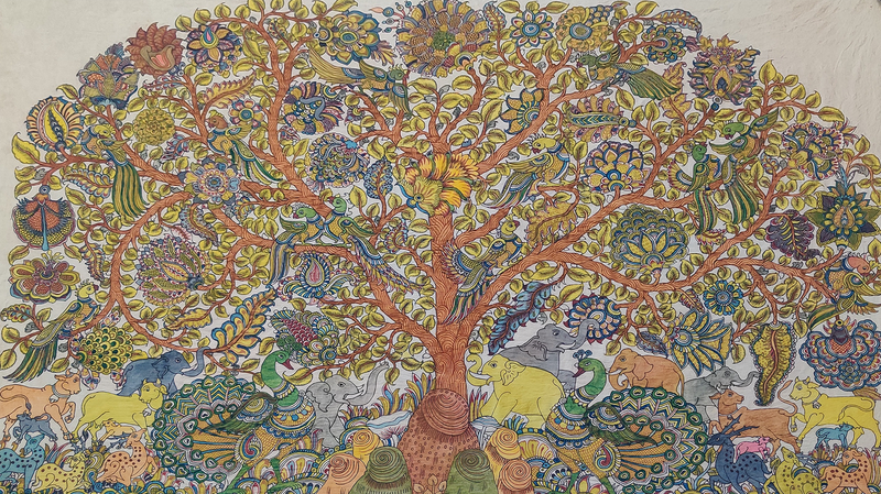 Buy Tree of Life in Kalamkari by Hariath N