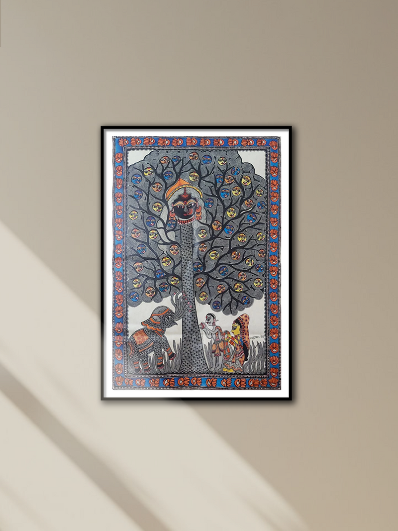 Shop Tree of Spirituality:Madhubani painting by Priti Karn