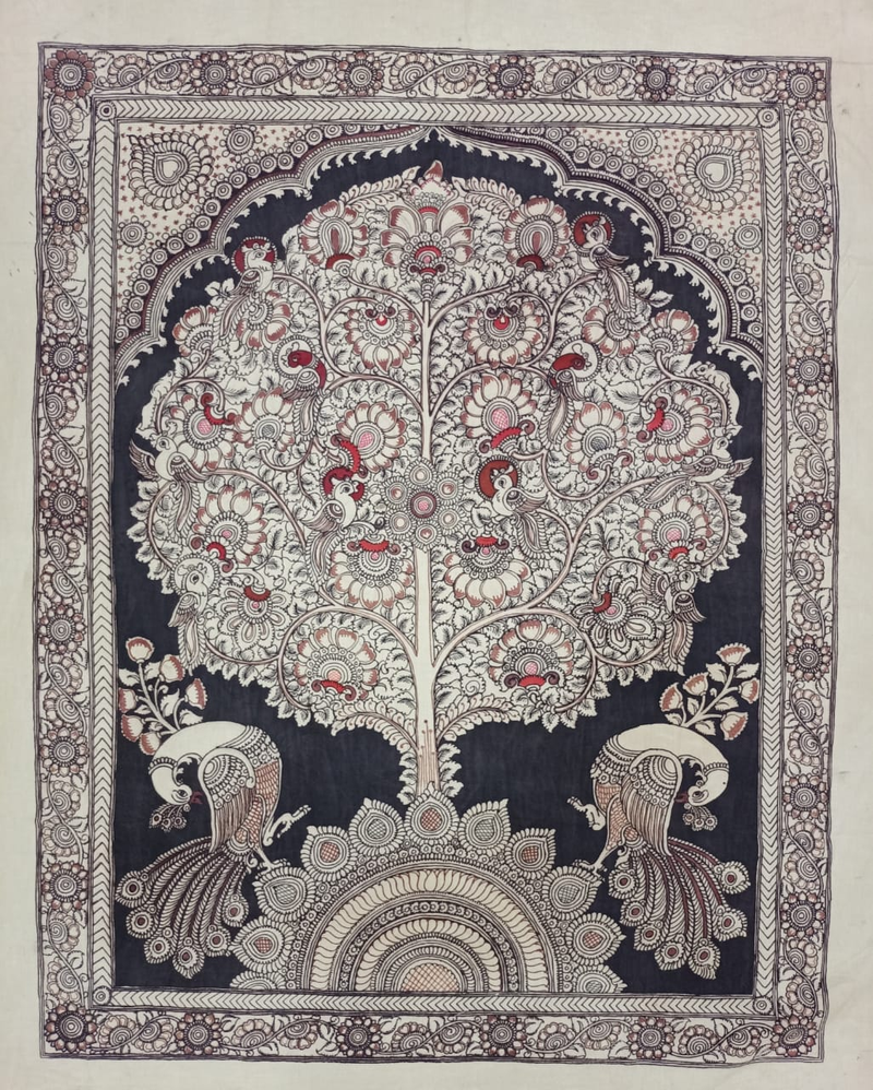 Buy Tree of life In Kalamkari by Sudheer