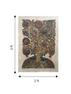 Tree of life with closed feathers: Kalamkari Painting by Harinath.N