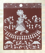 Buy Tribal Celebrations, Warli Art by Dilip Bahotha