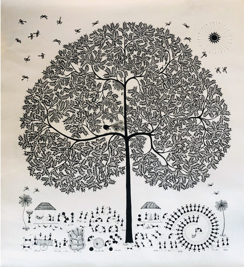 Tribal Warli Community, Warli Art by Dilip Bahotha