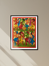 Tribal people performing dance: Santhal-Tribal Pattachitra by Manoranjan Chitrakar for sale