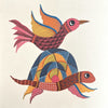 Buy Turtle and bird in Gond by Kailash Pradhan