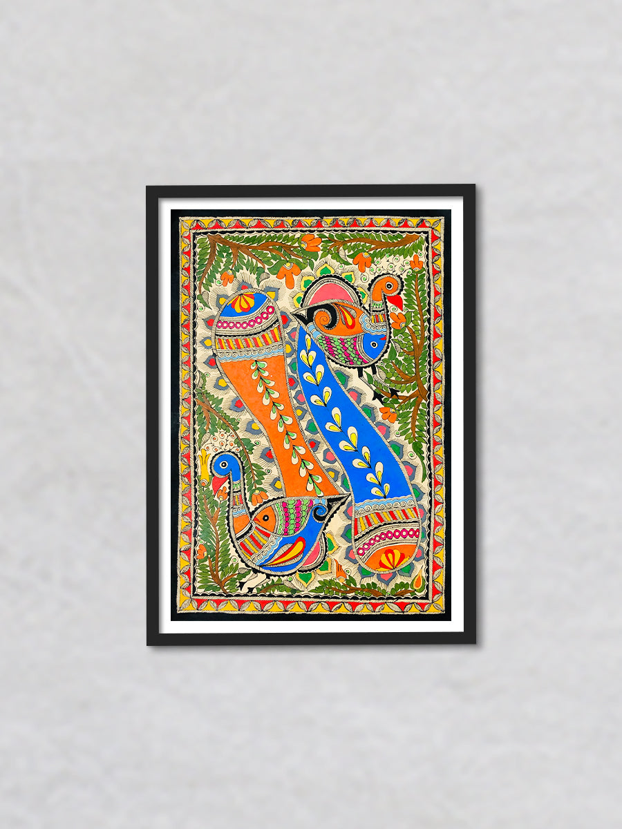 Order Two Peacock, Madhubani by Ambika devi