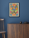 Two Peacocks, Madhubani by Ambika devi for sale