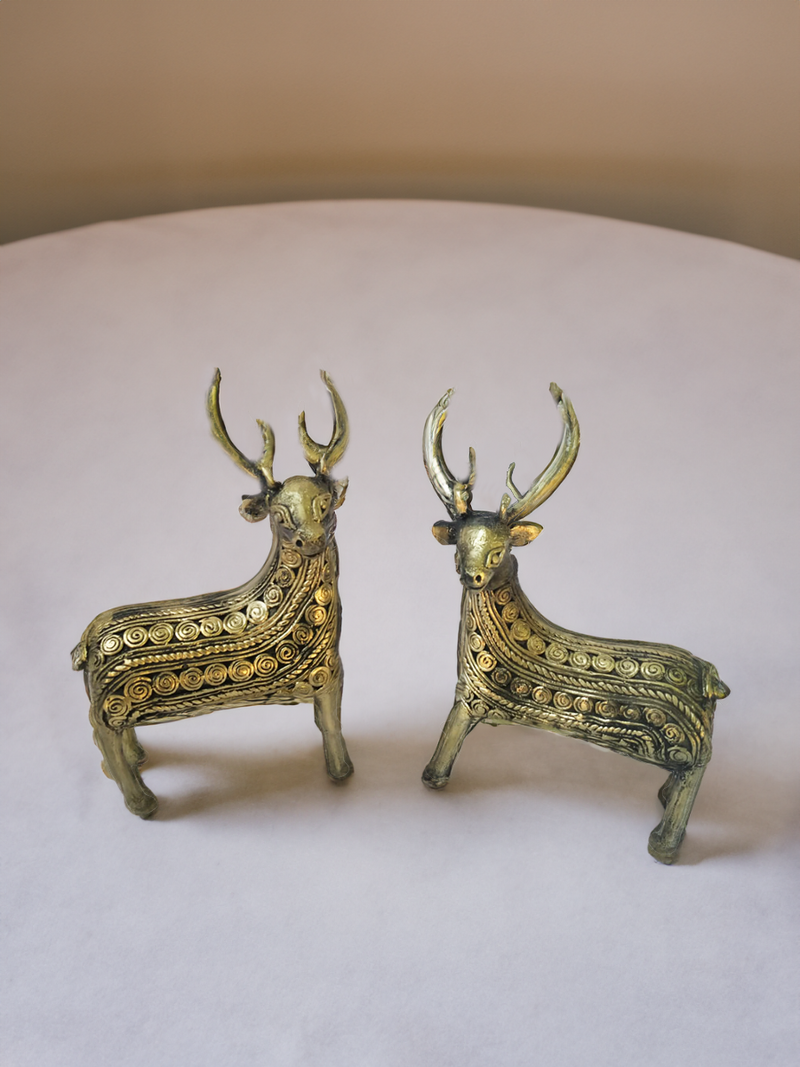 Shop Two deers In Dhokra by Anil Baghmare