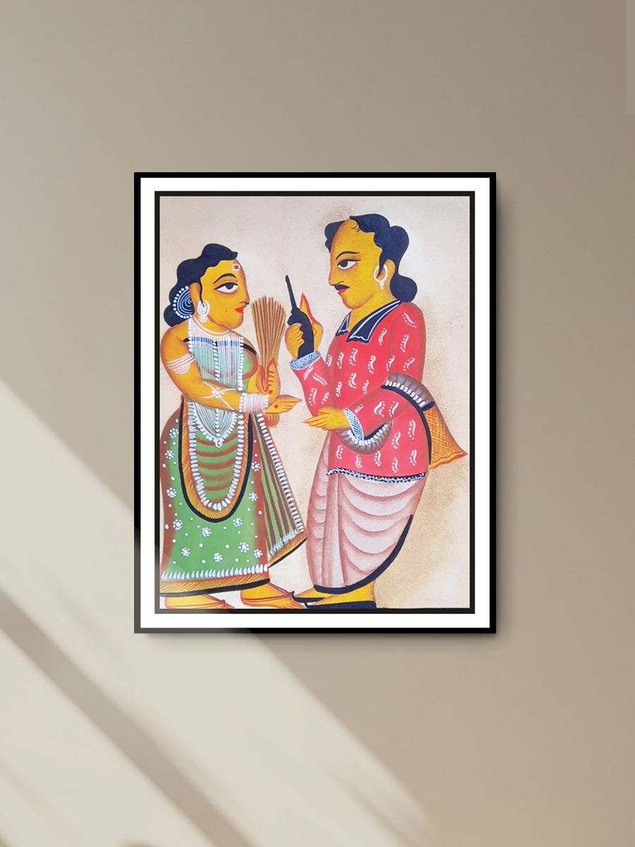 Uttam Chitrakar's Union: A Kalighat Portrait of Marriage