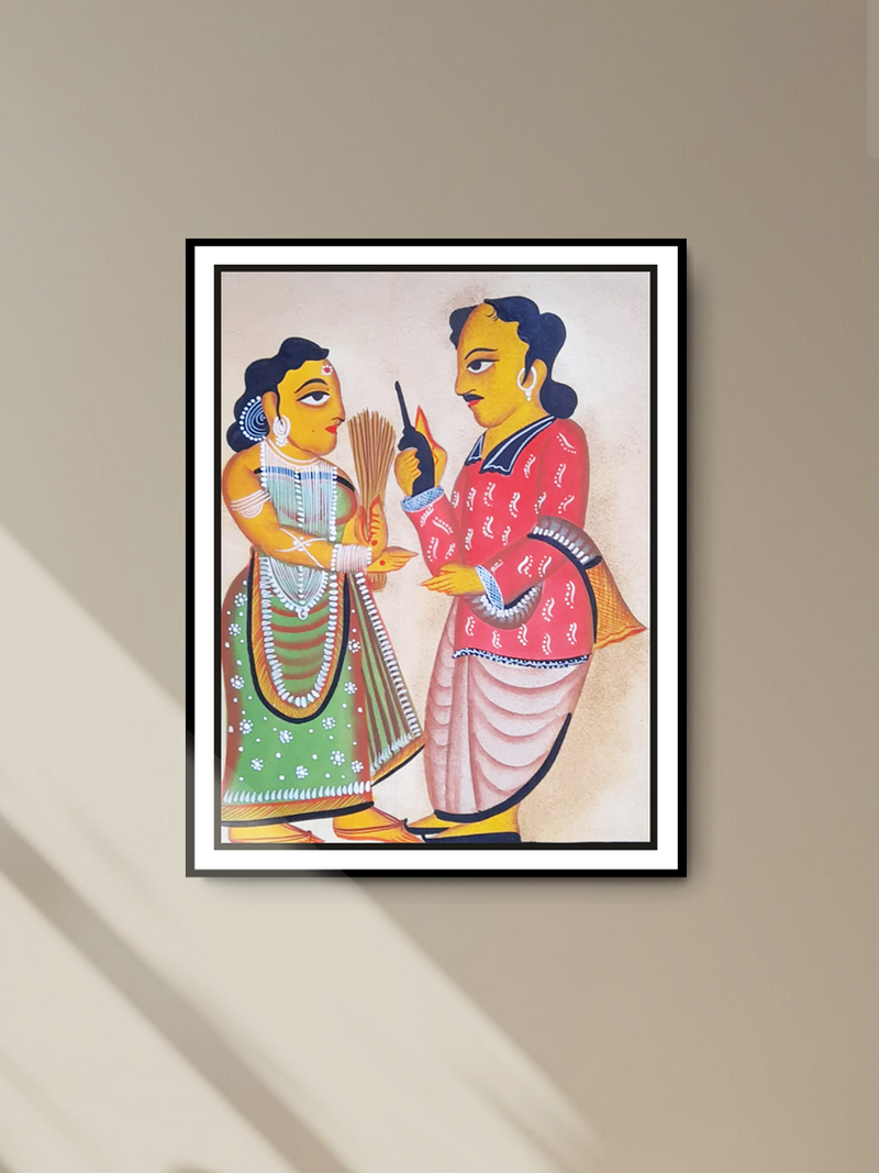 Uttam Chitrakar's Union: A Kalighat Portrait of Marriage