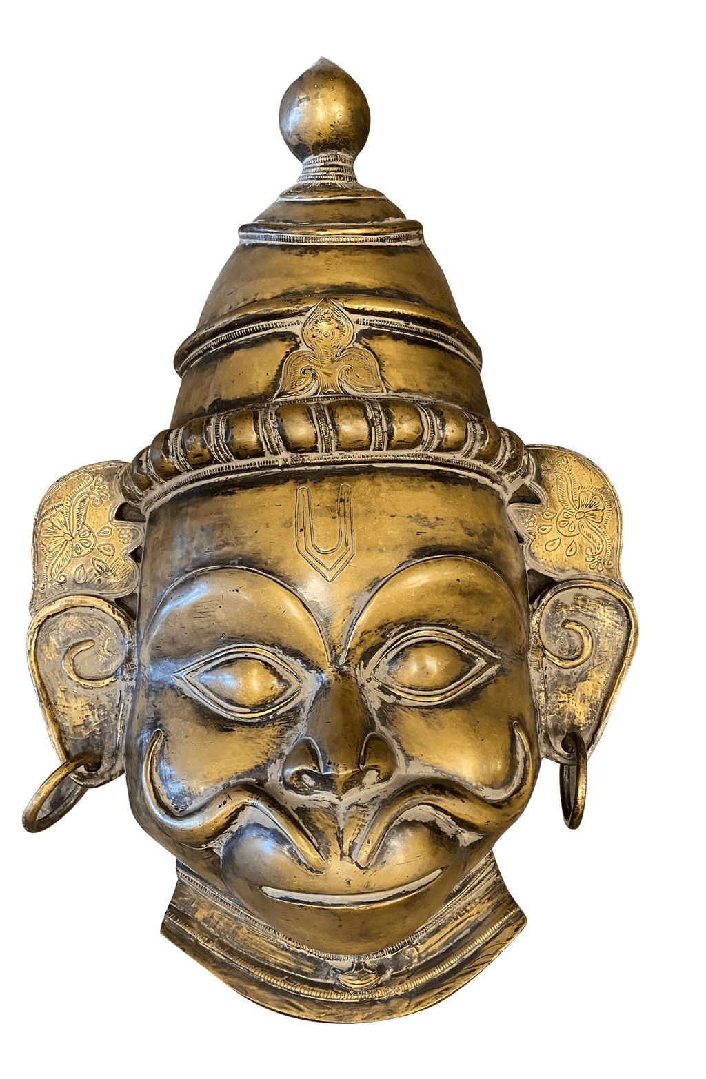 Buy Hanuman in Vintage Style Brass Mask