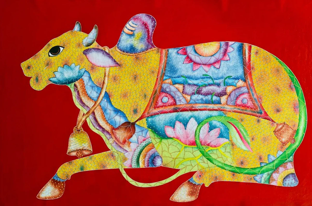 Nandi Bull Greeting Card by Sunny Dhiman