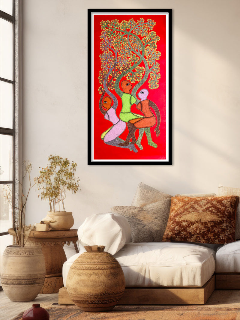 Van Deviyan (Goddesses of Forest) in Gond by Venkat Shyam