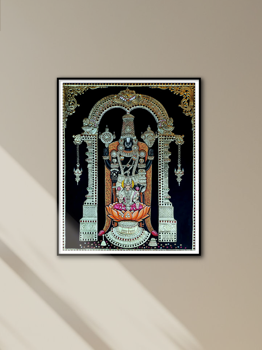 Shop Venkateshwara : Tanjore Painting by Sanjay Tandekar